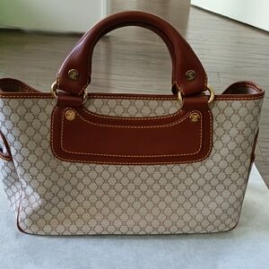 Celine boogie elegant Brown and Cream Designer Tote Bag